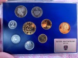 SET 8 MONEDE AUSTRIA + MEDALIE - 1982 - DE LA 2 GROSCHEN LA 20 SCHILLING JOSEPH HAYDN - MONEDE PROOF