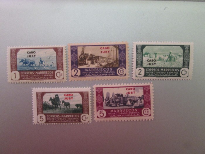 SPANIA MOROCCO SERIE CU DUBLU TIPAR MNH=300