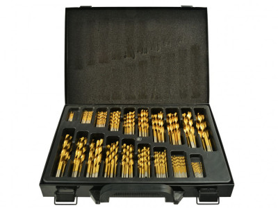 Set 170 burghie HSS titan pentru metal 1.0-10.0mm, GEKO G38219 foto