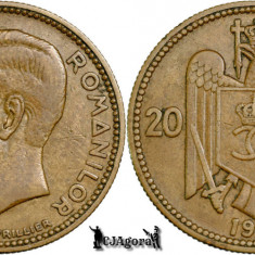 1930, 20 Lei - Londra - Carol al II-lea - Regatul României | KM 51