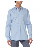 Cumpara ieftin Camasa Barbati HUGO Elisha02 Albastru Deschis Bumbac Slim Fit Marimea 43 Outlet