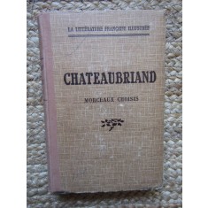 CHATEAUBRIAND MORCEAUX CHOISIS RENE CANAT 1936