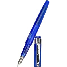 Stilou Diplomat Magnum, Cu Penita F, Din Otel Inoxidabil - Demo Blue foto