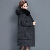Jachetă de iarnă Plus Size 6XL, pentru femei, din bumbac, &icirc;mbrăcăminte căptușită, pentru femei, ocazional, parka subțire, haină de v&acirc;rstă mijlocie...