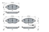 BOSCH 0 986 424 285 set placute frana,frana disc
