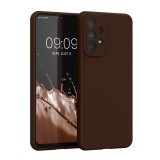 Husa Kwmobile pentru Samsung Galaxy A33 5G, Maro, Silicon, 57833.247, Carcasa