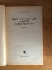 Eugen Lovinescu - Istoria literaturii romane (vol. 1) foto
