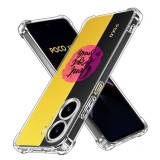 Husa antisoc pentru xiaomi poco x7 pro, airbag pro, clear, don&#039;t forget to smile