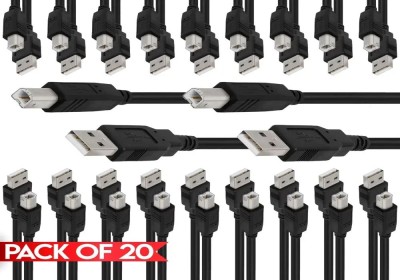 Set 20 bucati cabluri Imprimanta USB 2.0 A-B, 1.5m, ecranat, bobina antiparaziti foto