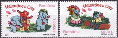 B0132 - Romania 2002 - Ziua Indragostitilor 2v.neuzat,perfecta stare foto
