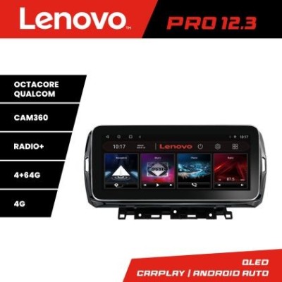Navigatie Citroen C5 Aircross Lenovo PRO 4+64 12.3 inch qled android 4G DSP gps internet Kit-aircross CarStore Technology foto