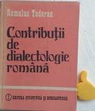 Contributii de dialectologie romana Romulus Todoran