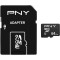Card Memorie microSDXC PNY Performance Plus, 64Gb, Clasa 10, Cu Adaptor P-SDU64G10PPL-GE
