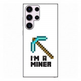 Husa compatibila cu Samsung Galaxy S23 Ultra Silicon Gel Tpu Model Minecraft Miner