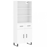 Cumpara ieftin Dulap inalt, alb, 69,5x34x180 cm, lemn compozit