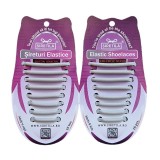 GRI - Sireturi Elastice din Silicon pentru pantofi sport, functie NO TOUCH, 5MM, FERME, SIRETILA