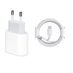 Incarcator compatibil cu iPhone, cu cablu de date, Type-C, Fast charge 20W
