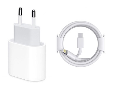Incarcator compatibil cu iPhone, cu cablu de date, Type-C, Fast charge 20W foto