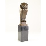 Statueta art deco din bronz cu o bufnita BE-9, Animale