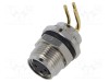 Conector M8 soclu mamă 3 pini 48V 4A IP67 &icirc;n unghi THT LUTRONIC