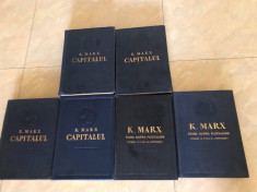 KARL MARX-- CAPITALUL- 6 VOLUME COMPLET.ARE SI 2 VOL.-TEORIA PLUSVALORII foto