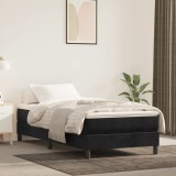 Cumpara ieftin Cadru de pat, negru, 90 x 200 cm, catifea