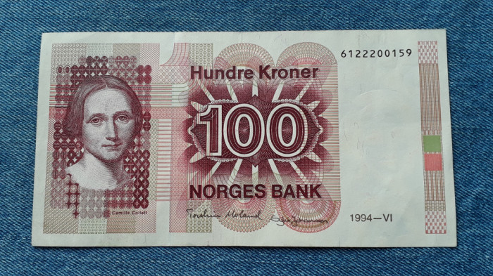 100 Kroner 1994 Norvegia / coroane seria 6122200159