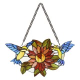 Cumpara ieftin Vitraliu decorativ Tiffany Clayre &amp; Eef 50x29 cm Multicolor Sticla Tiffany