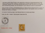 Romania 1871 - Carol l cu Barba,stampila ,,DIST. ILFOVU - OLTENITA'' fosta stampila plasa,Lp.8c
