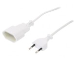 Prelungitor alimentare PVC alb 3m 1 priză 2,5A