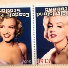 Easdale Island actori, actrița cantareata Marlyn Monroe 2v. Mnh