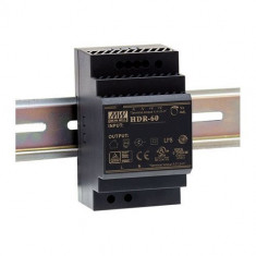 Accesoriu supraveghere Mean Well HDR-60-24 Sursa de alimentare 24V DC, 2.5A, 60W, sina DIN foto