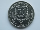 50 FRANCS 1972 STATELE AFRICANE DE VEST, Africa