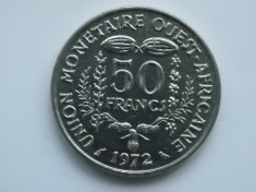 50 FRANCS 1972 STATELE AFRICANE DE VEST