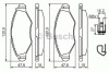 Set placute frana,frana disc PEUGEOT 206 Hatchback (2A/C) (1998 - 2016) BOSCH 0 986 494 039