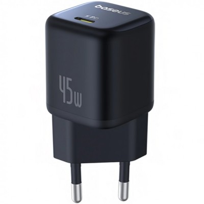 Incarcator Retea Baseus PicoGo, 45W, 3A, 1 x USB-C, Negru P10176800123-00 foto