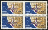 1965 , Lp 603 , RANGER 9 , bloc de 4 timbre cu supratipar - MNH.