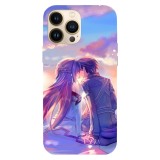 Husa compatibila cu Apple iPhone 15 Pro Max model Sword Art Online Kiss, Silicon, TPU, Viceversa, Transparent, Carcasa