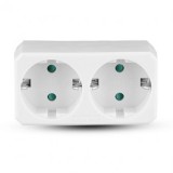 ADAPTOR 2 PRIZE 2X16A MAX 2300W, V-TAC