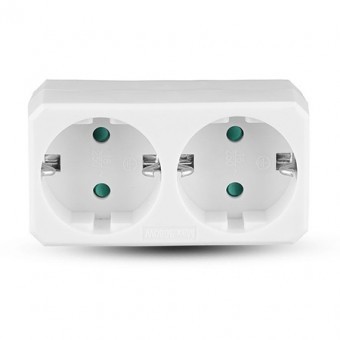 ADAPTOR 2 PRIZE 2X16A MAX 2300W foto
