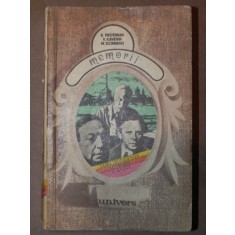 MEMORII - B.PASTERNAK , V. KAVERIN , M. SLONIMSKI 1978