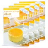 Set de 4 suporturi pentru meniu LELADY, acril, transparent, 30 x 21 cm