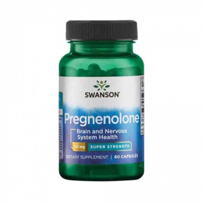 Super Strenght Pregnenolone 50 miligrame 60 capsule Swanson foto