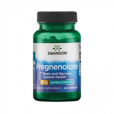 Super Strenght Pregnenolone 50 miligrame 60 capsule Swanson foto