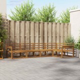 vidaXL Set de canapele de exterior 5 pcs natural Lemn Solid de Acacia 3367567