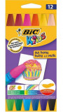 Bic Set Creioane Colorate Pastel Punga De 12 Bucati 447870