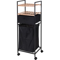 Raft de Baie cu Cos pentru Rufe, Design Compact si Mobil, M80