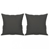 Cumpara ieftin Perne decorative, 2 buc., gri inchis, 40x40 cm, microfibra