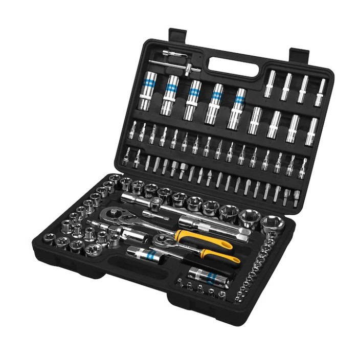 Trusa scule chei tubulare 1/4&quot; + 1/2&quot; 94 buc
