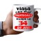 Cana alba personalizata, Viata frumoasa incepe la 34 de ani sa arat asa, INOVATIX&reg;. 330 ml